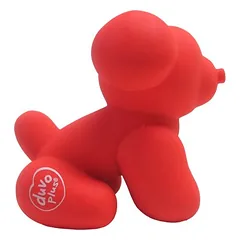 Duvo+ žaislas šunims Latex Balloon Mopsas, raudonas