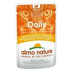 Almo Nature Daily vištiena ir lašiša, drėgnas maistas katėms 70 g — 2 nuotrauka