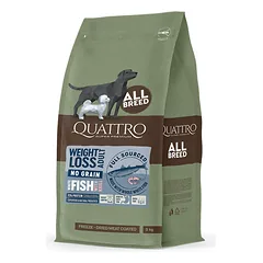 Quattro Adult All Breed Weight Loss Fish 3Kg