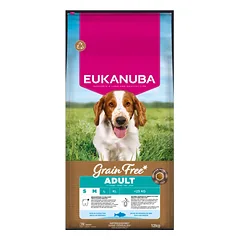 EUKANUBA GF sausas pašaras mažų ir vidutinių veislių šunims su žuvimi, S/M, 12 kg