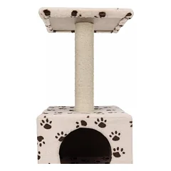 Trixie Zamora Scratching Post kačių namelis su nagų galandimo stulpu, smėlio, 61 cm — 2 nuotrauka