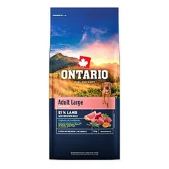 Ontario Adult Large su ėriena ir rudaisiais ryžiais, sausas maistas šunims 12 kg
