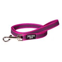 Julius K9 Color & Gray Supergrip pavadėlis su rankena, rožinis - treniruočių pavadėlis su rankena, rožinis, neslystantis, 100cm/20mm — 2 nuotrauka