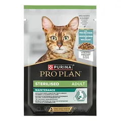 Purina Pro Plan Cat Pouch Adult Sterilised Maintenance vandenyno žuvis želėje 85 g
