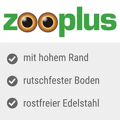 zooplus Exclusive nerūdijančio plieno dubenėlis Premium, Ekonominis rinkinys: 2 x 2,7 l,  Ø 24 cm — 3 nuotrauka
