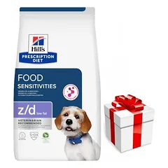 HILL'S PD Prescription Diet Canine z/d Maisto jautrumas Mažai riebalų 3 kg + Staigmena ŠUNIUI
