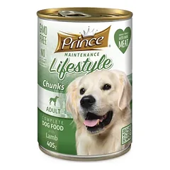 PRINCE Lifestyle visavertis šlapias ėdalas šunims su ėriena 5x405g