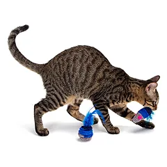 Nobleza toy for cats with feathers, blue, 15cm — 4 nuotrauka