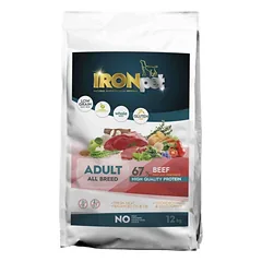 IRONpet BEEF Adult All Breed vieno baltymo pašaras suaugusiems šunims