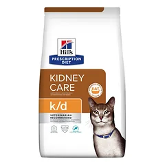 HILL'S PD Feline k/d sausas maistas katėms su tunu, inkstų veiklai 3 kg
