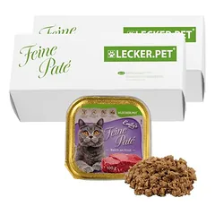 Lecker.Pet® Emily's Feine Paté Reich an Rind Katzenfutter Nassfutter