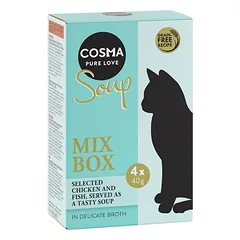 Cosma Soup bandomasis rinkinys 4 x 40 g, drėgnas maistas katėms — 3 nuotrauka