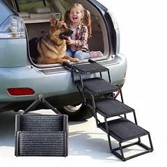 Šunų laiptai automobiliui VEVOR 40x33-5, 4 pakopų, 43,5 × 35 × 17 cm