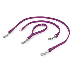 Das Lederband Universal Hundeleine Boston Violet