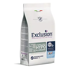Exclusion Hydrolyzed Hypoallergenic sausas pašaras vidutinių ir didelių veislių šunims su žuvimi, M/L, 2 kg