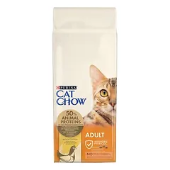 PURINA Cat Chow Adult su višta, sausas maistas katėms, > 10 kg — 2 nuotrauka