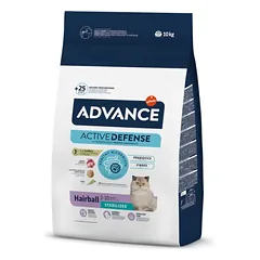 Advance Sterilized Hairball sausas maistas su kalakutiena sterilizuotoms katėms 1.5 kg