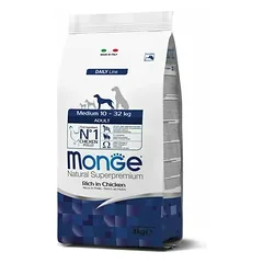 Monge Medium Adult su vištiena, sausas maistas šunims 3 kg