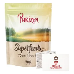 Purizon Superfoods sodri jautiena su buivolu, žirneliais ir granatu, sausas maistas katėms, 5 - 9,9 kg — 2 nuotrauka