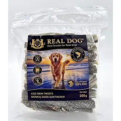 Real Dog Snacks Cod Skin Twists 200 g parduotuvėje Petz.lt