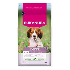 Eukanuba Life Care Puppy S/M sausas pašaras šuniukams su ėriena ir ryžiais, 3 kg