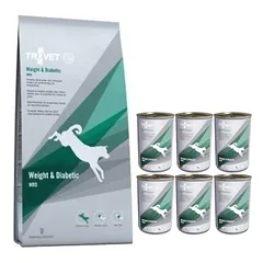 TROVET WRD Weight & Diabetic (šuniui) 12,5kg + 6x400g