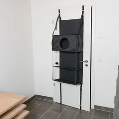 zooplus Basics draskyklė katėms Door, juoda — 3 nuotrauka