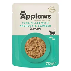 APPLAWS konservai katėms su tunais, ančiuviais ir jūros dumbliais 70 g