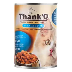 THANK'Q KOT su žuvimi 415 g drėgnas maistas katėms