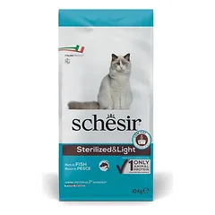 Schesir Sterilized & Light su žuvimi, sausas maistas katėms — 2 nuotrauka