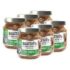 Basttet'o Holistinė veršienos filė galetėje šunims 6x130g