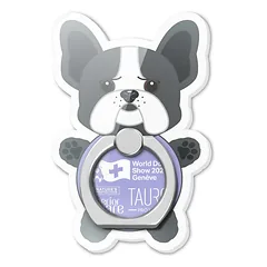 World Dog Show mobiliojo telefono laikiklis, MALTOS BIŠONAS, 5x3,36 cm — 2 nuotrauka