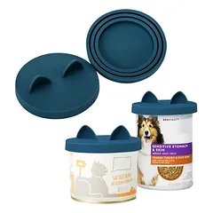 FurryFusion Set mit 2 Deckeln für Katzen- und Hundefutterbehälter