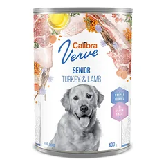 CALIBRA Dog Verve GF Senior Turkey & Lamb konservai šunims su ėriena ir kalakutiena, 400g