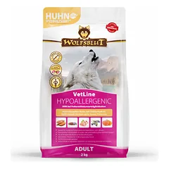 WOLFSBLUT VetLine Hypoallergenic dietinis sausas pašaras su hidrolizuota vištiena šunims, 2kg