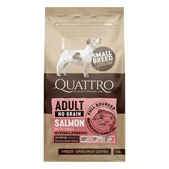 Quattro SB suaugusių šunų pašaras su lašiša ir kriliu, 7kg — 1 nuotrauka