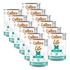 CALIBRA Dog Life Sensitive Salmon with rice 12x400g