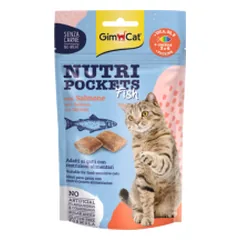 GIMCAT NUTRI POCKETS Fish with Salmon 60g