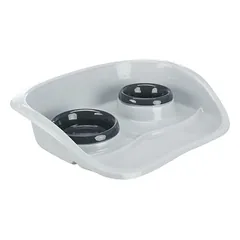 Trixie plastikinių dubenėlių rinkinys, 0,25 l, ø 9 cm & 0,3 l, ø 11 cm / L 46 x B 11 x H 30 — 3 nuotrauka