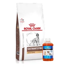 ROYAL CANIN Fibre Response Gastrointestinal  šunims 2kg + LAB V Lašišų aliejus šunims ir katėms 500ml