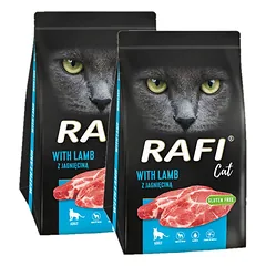 DOLINA NOTECI Rafi Cat sausas ėdalas katėms su ėriena 3x1,5kg