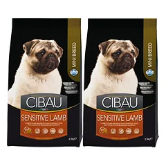 FARMINA Cibau Sensitive Lamb MINI ėdalas mažų veislių šunims su jautria virškinimo sistema ėriena 2 x 2,5 kg