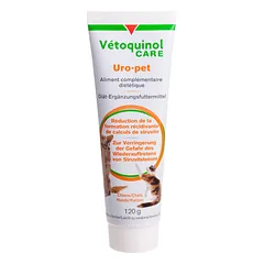 Vetoquinol Uro pet pasta šlapimo takų ligoms, šunims ir katėms, 120g