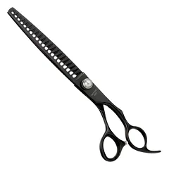 Geib Black Pearl Chunker 7.5 - 7,5 colio vienpusės retinimo žirklės, pagamintos iš kobalto plieno, 21 dantis