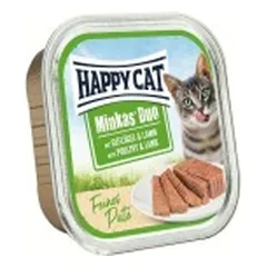 Happy Cat Duo konservai katėms su paukštiena ir ėriena, 100 g — 1 nuotrauka