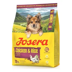 JOSERA Mini Senior Chicken and Rice 900g be gluteninė maisto produktas vyresniems mažų veislių šunims