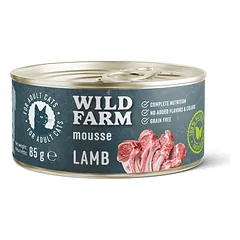 WILD FARM Mousse Lamb 85g  - putėsiai be grūdų katėms