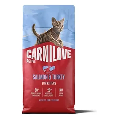 CARNILOVE Active Cat Salmon & Turkey for Kittens 2 x 6 kg – sausas pašaras su lašiša ir kalakutiena visų veislių kačiukams