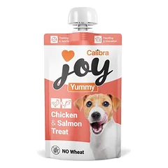CALIBRA Joy Dog Yummy Chicken and Salmon Treat 100 g vištiena ir lašiša, mėsos pasta šunims