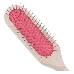 Chris Christensen Brezzy Oblong Brushes - high-quality wooden brush with metal pins - pink, Różowy / 16mm — 3 nuotrauka